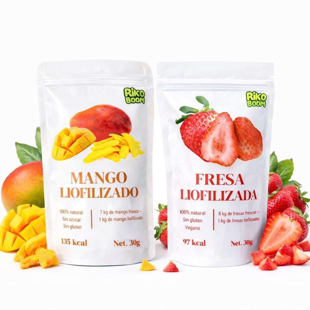 Pack Mix de Fresa y Mango Liofilizados (2 × 30 g)