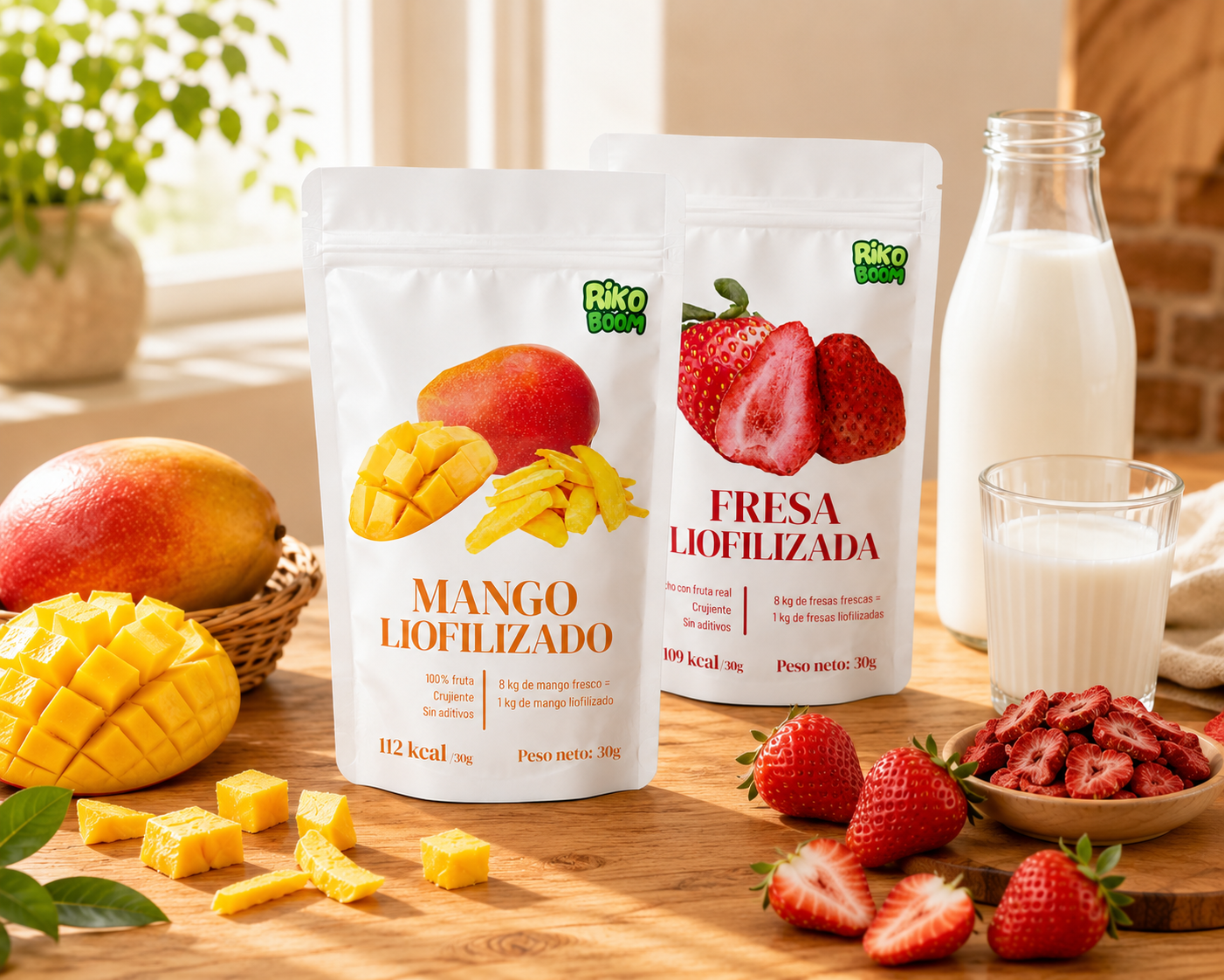 Pack Mix de Fresa y Mango Liofilizados (2 × 30 g)
