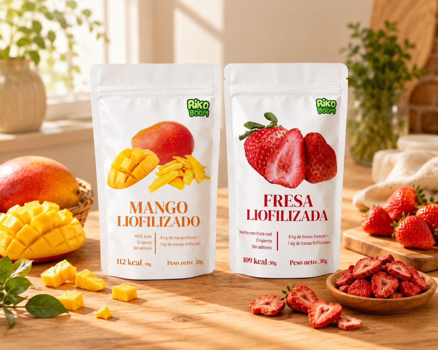 Pack Mix de Fresa y Mango Liofilizados (2 × 30 g)