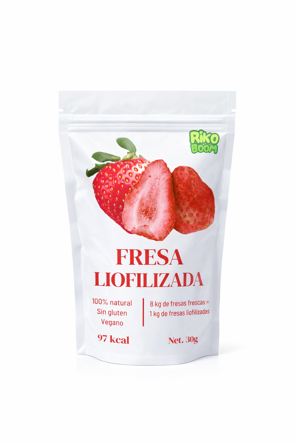 Fresa Entera Liofilizada Crujiente
