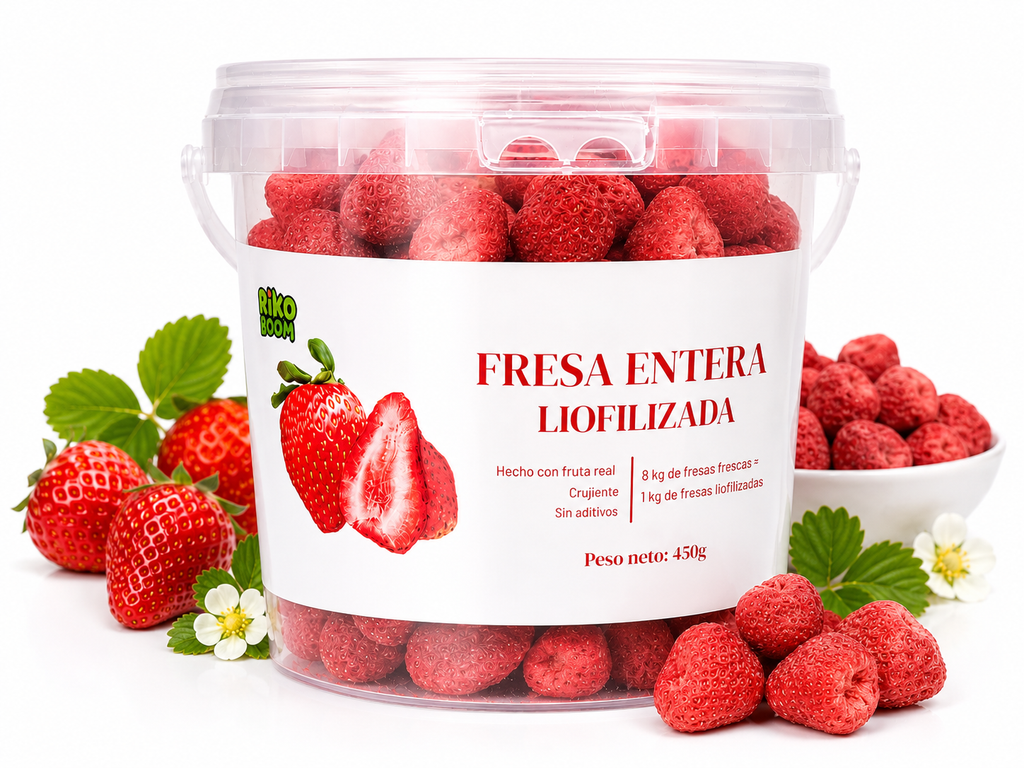 Cubo de Fresa Liofilizada Crujiente 450 g