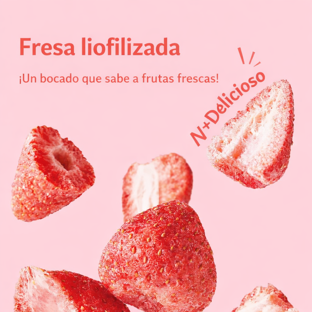 Fresa Entera Liofilizada Crujiente