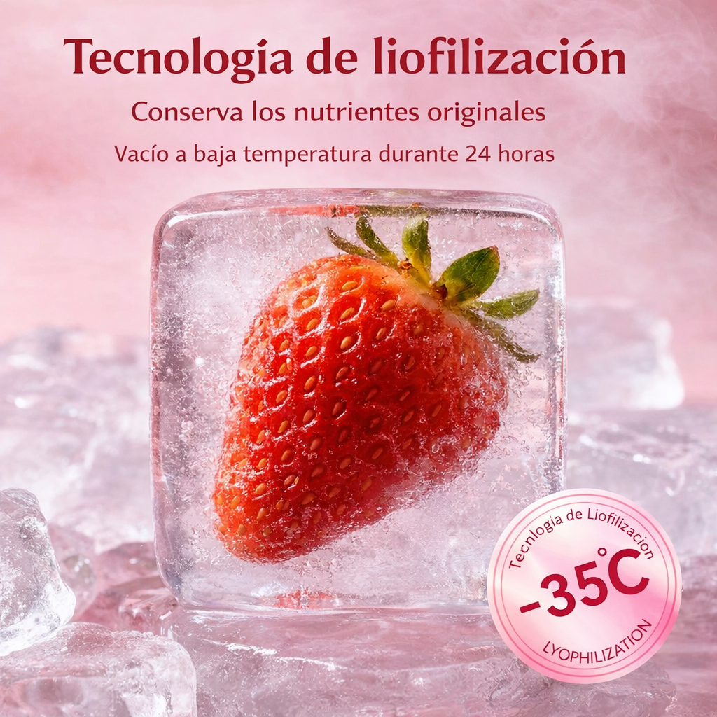Fresa Entera Liofilizada Crujiente