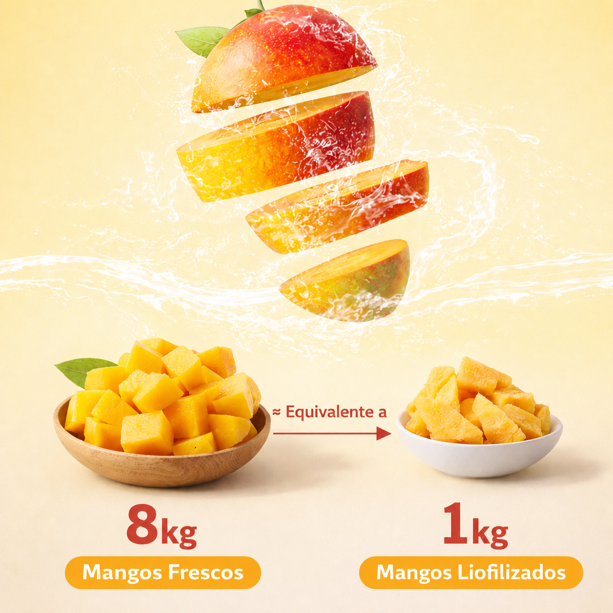 Mango Liofilizado Natural Crujiente